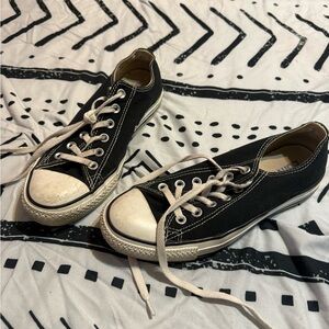 Black Converse sneakers